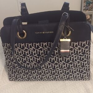 Tommy Hilfiger Claudia Monogram Tote Bag - EUC